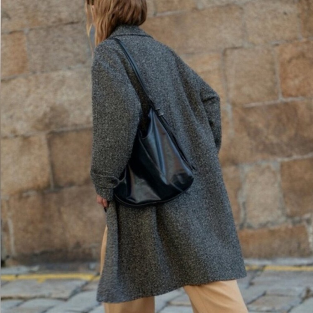 Zara Herringbone Drop Shoulder Doat